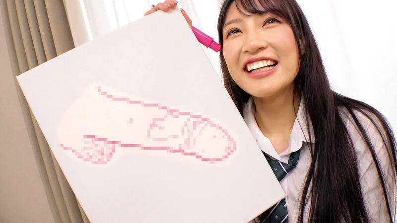 制服JKが絵を描いている