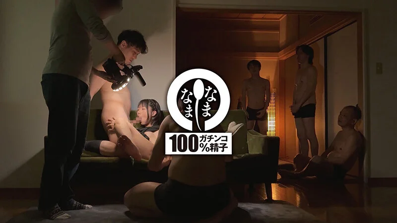 JK・市川りくがフェラしている 【配信品番：1namh00041 サンプル画像】