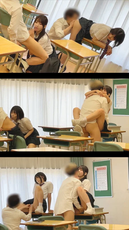 制服JK2人が教室内でエッチしている 【配信品番：fuyu181 サンプル画像】