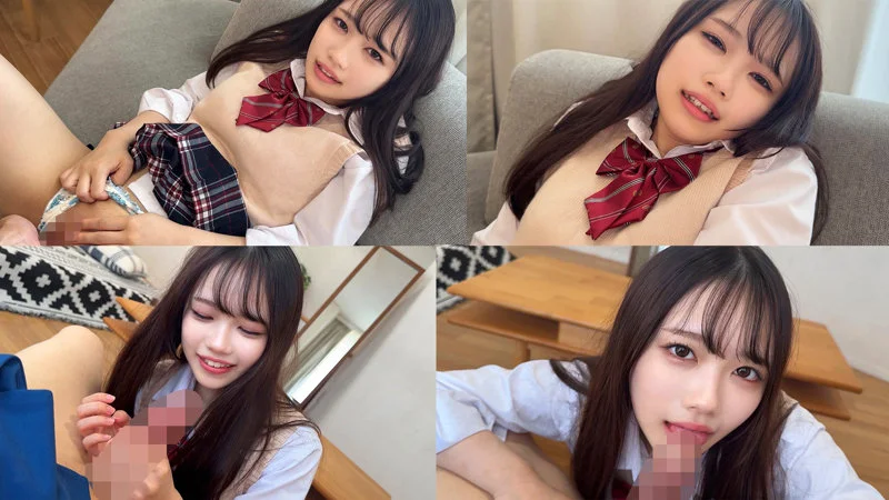 ロングヘアの制服JKがフェラしている 【配信品番:smuk302 サンプル画像】
