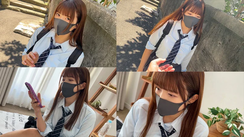 マスクをした制服JK 【配信品番：smus062 サンプル画像】