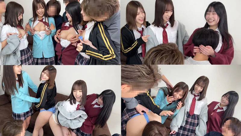 制服JK4人がエッチなことをしている 【配信品番:smuw040 サンプル画像】